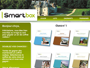 Instant gagnant pour Smartbox